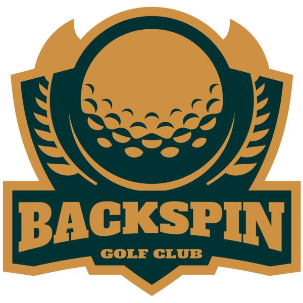Backspin Golf club logo template Vignette