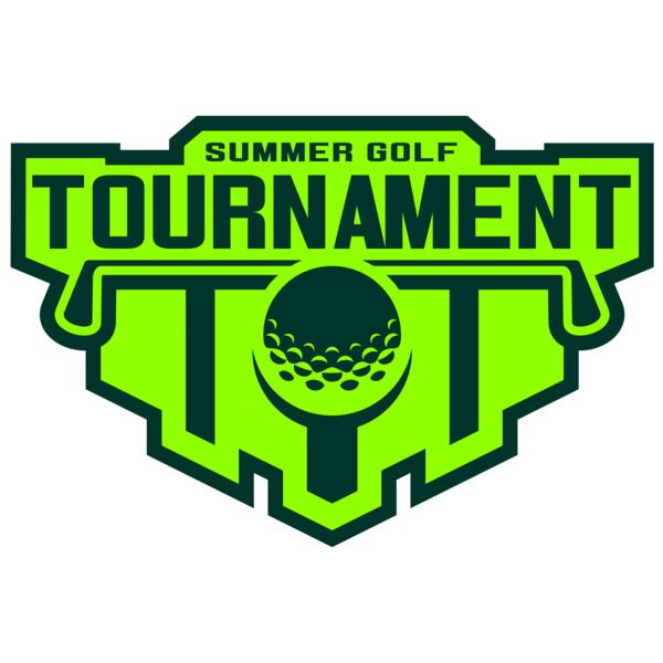 Tournament Summer golf logo template Vignette