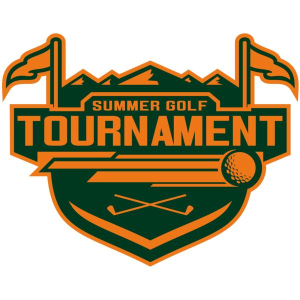 Tournament Summer golf logo template	02 Vignette