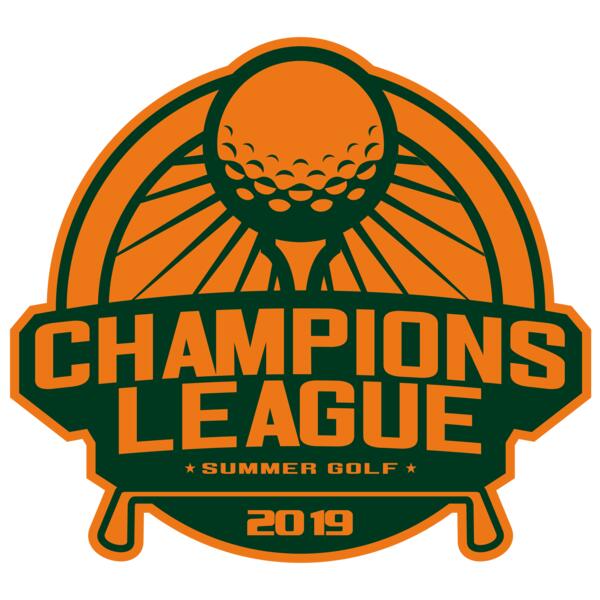 Champions League Summer Golf logo template Vignette