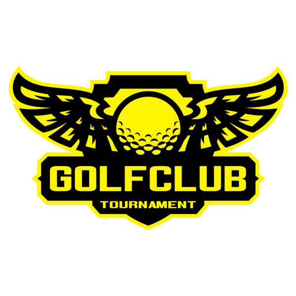 Golf club Tournament logo template 06 Vignette