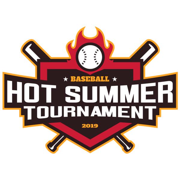 Hot Summer Tournament Baseball logo 01 Vignette