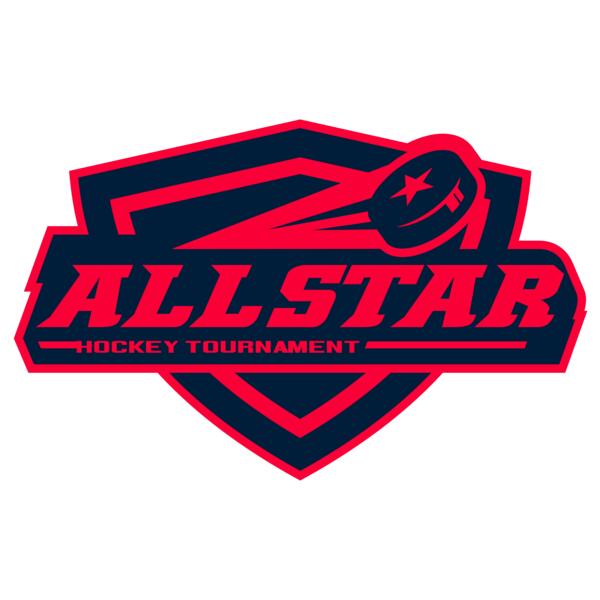 All Star Hockey Tournament logo template Vignette