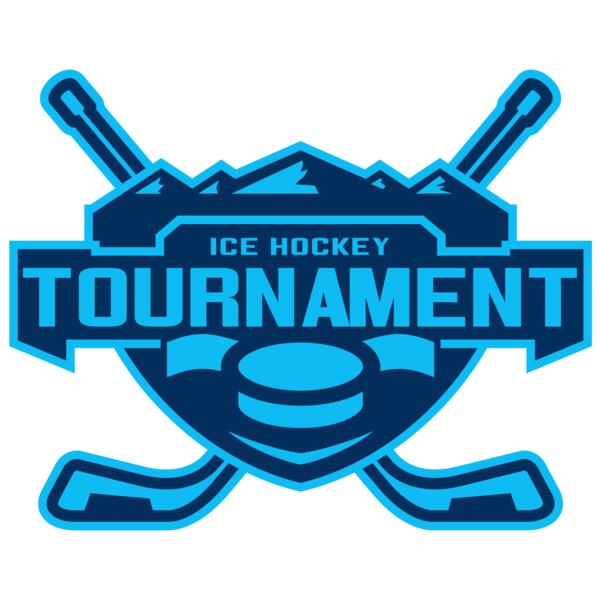Tournament Ice Hockey logo template Vignette