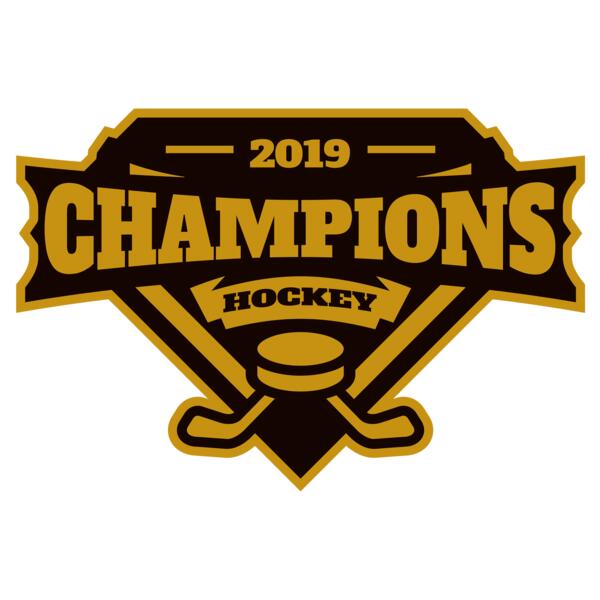 Champions Hockey logo template Vignette
