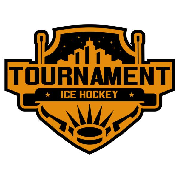 Tournament Ice Hockey logo template 02 Vignette