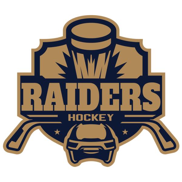 Raiders Hockey logo template Vignette