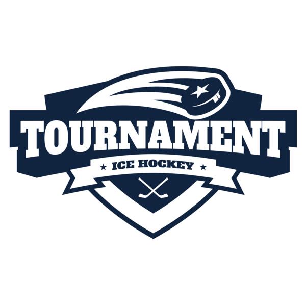 Tournament Ice Hockey logo template 02 Vignette