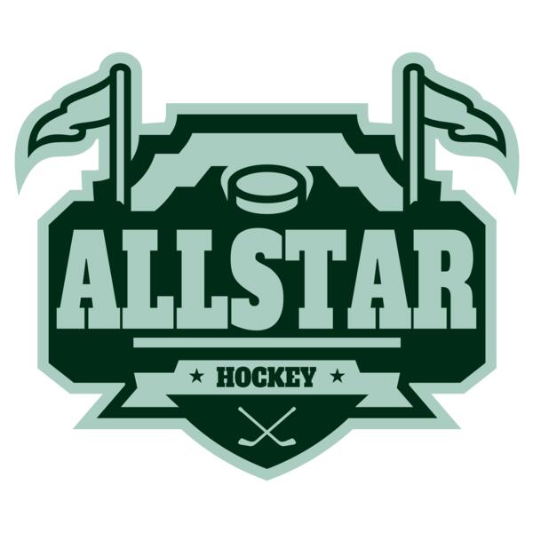 All Star Hockey Tournament logo template 02 Vignette