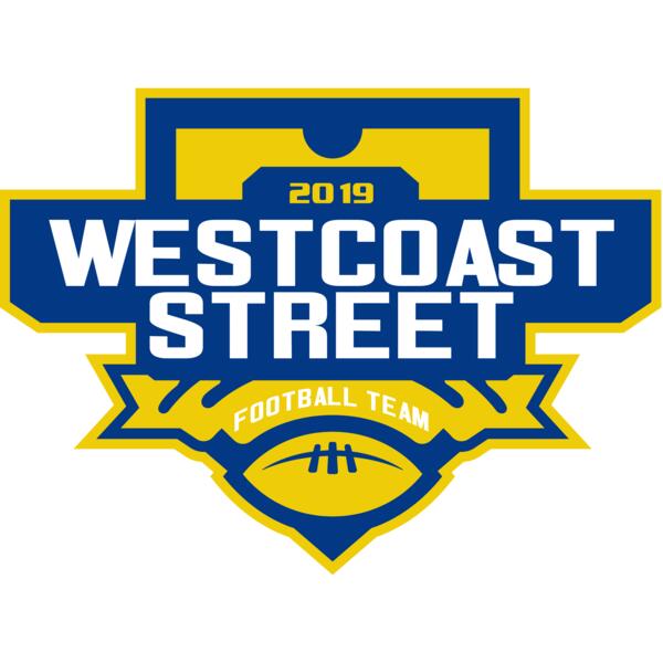West Coast Street Football League logo template Vignette