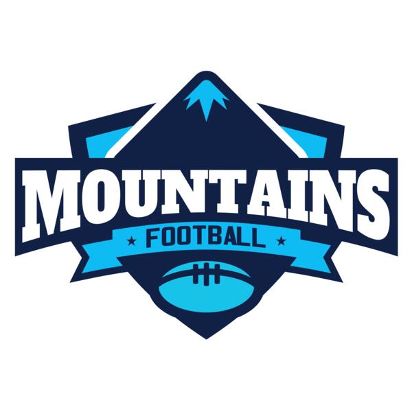 Mountains Football logo template Vignette