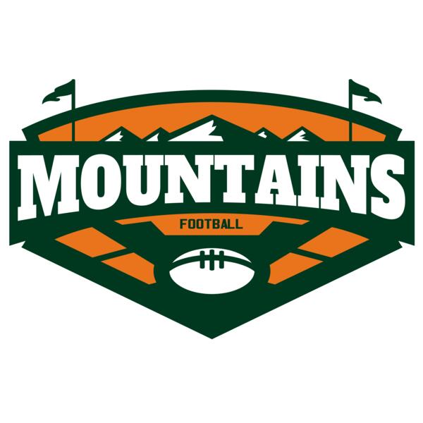 Mountains Football logo template 02 Vignette