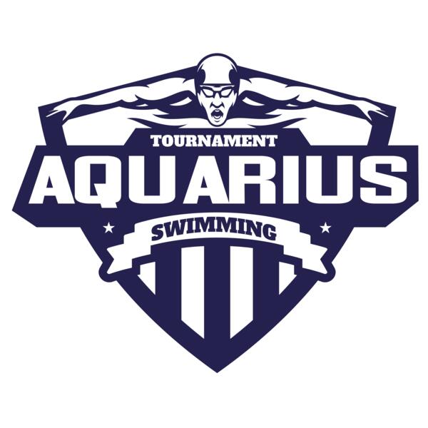 Aquarius Swimming Tournament logo template Vignette
