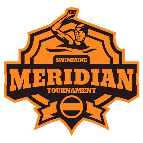 Meridian Tournament Swimming logo template Vignette