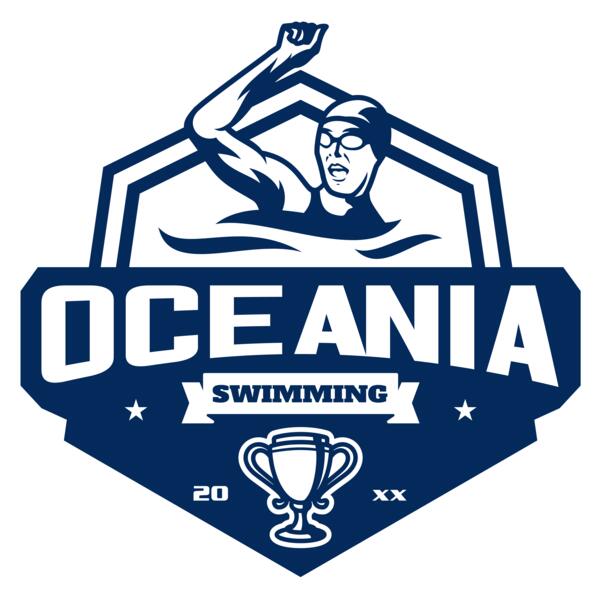 Oceania Swimming logo template Vignette