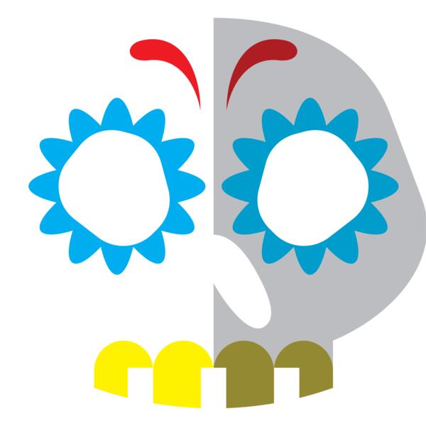 Elements Skull logo template 06 Vignette