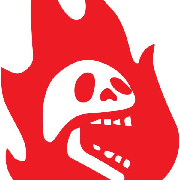 Elements Skull logo template 09 Vignette