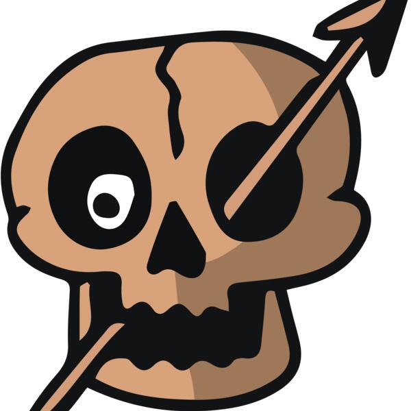 Elements Skulls logo template 11 Vignette