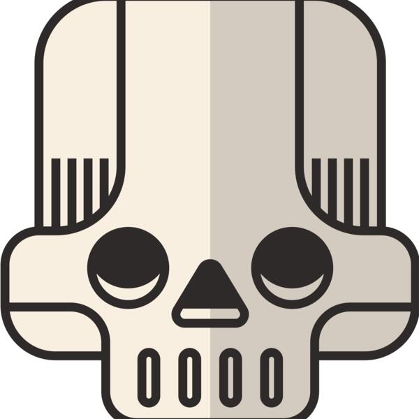 Elements Skulls logo template 74 Vignette