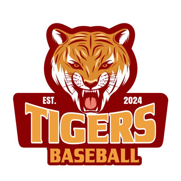 Baseball Tigers Logo 01 Vignette