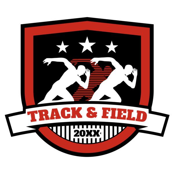 Track & Field Team Logo 08 Vignette