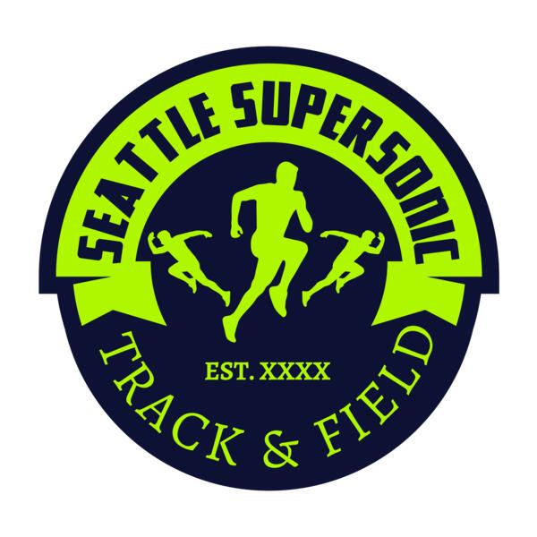 Track & Field Team Logo 10 Vignette