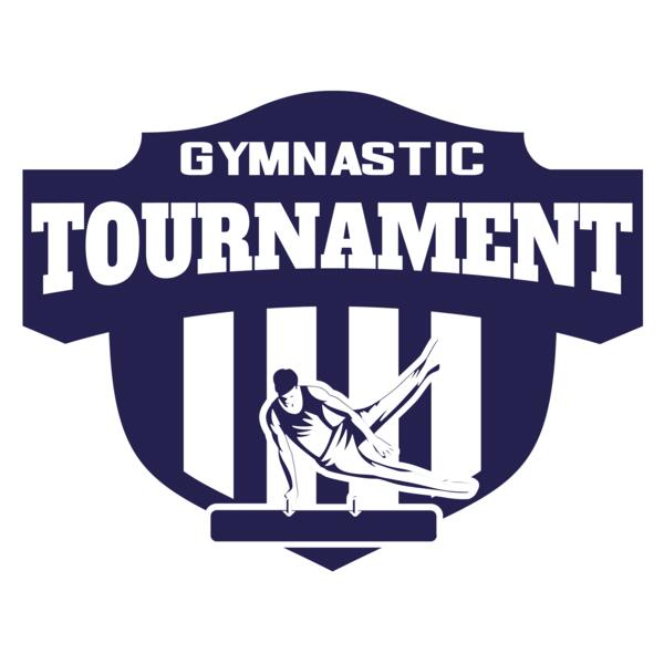 Gymnastic Tournament logo template Vignette