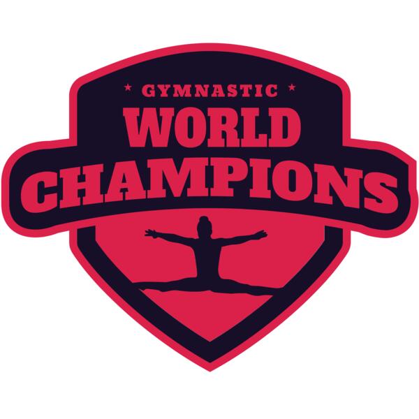 Gymnastic World Champions logo template Vignette