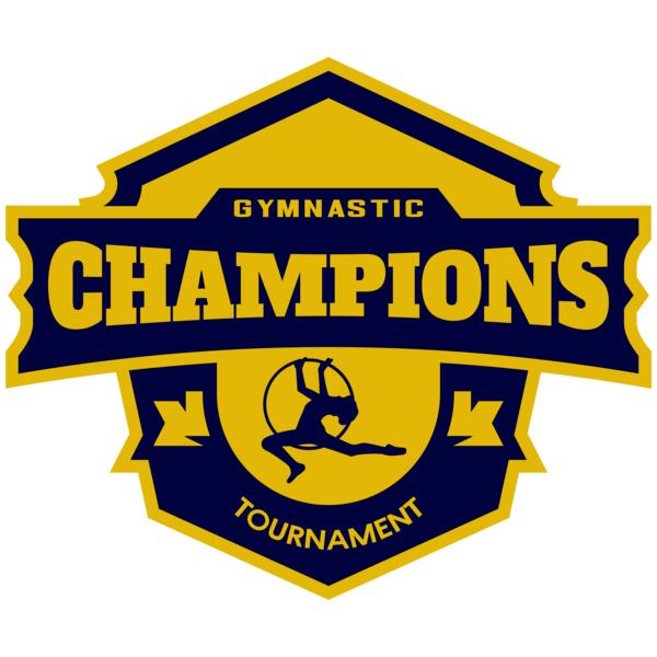 Champions Gymnastic Tournament logo template Vignette