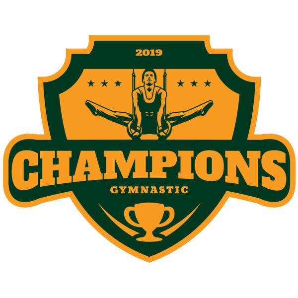 Champions Gymnastic logo template Vignette