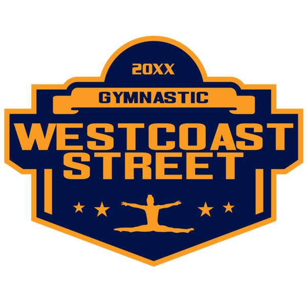 West Coast Street Gymnastic logo template 02 Vignette