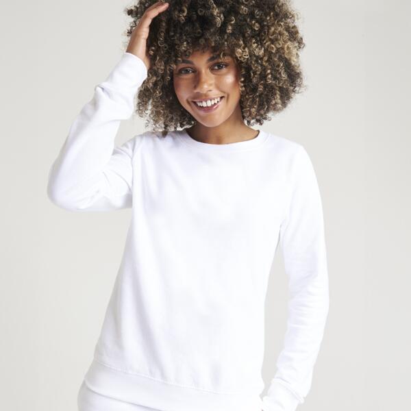Sweat col rond 80% coton femme Vignette