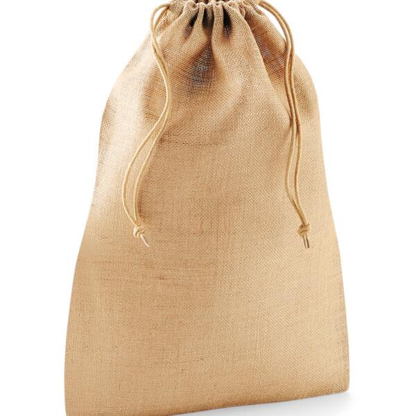 Sac a cordon 100% jute Vignette