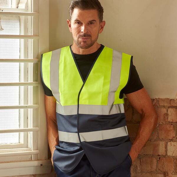Gilet haute visibilite bicolore Vignette