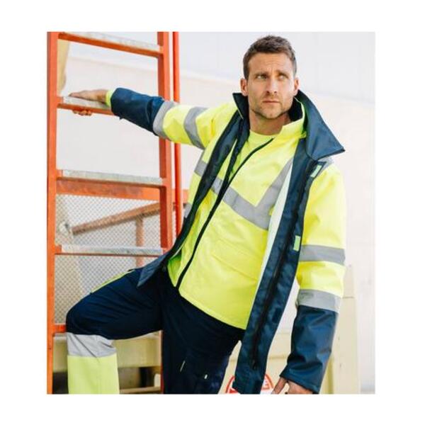 Parka Haute visibilite avec manches amovibles Vignette