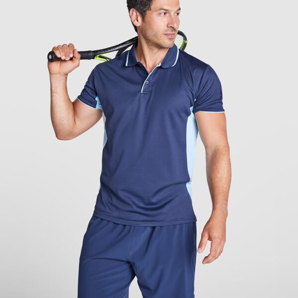 Polo technique bicolore manches courtes Vignette