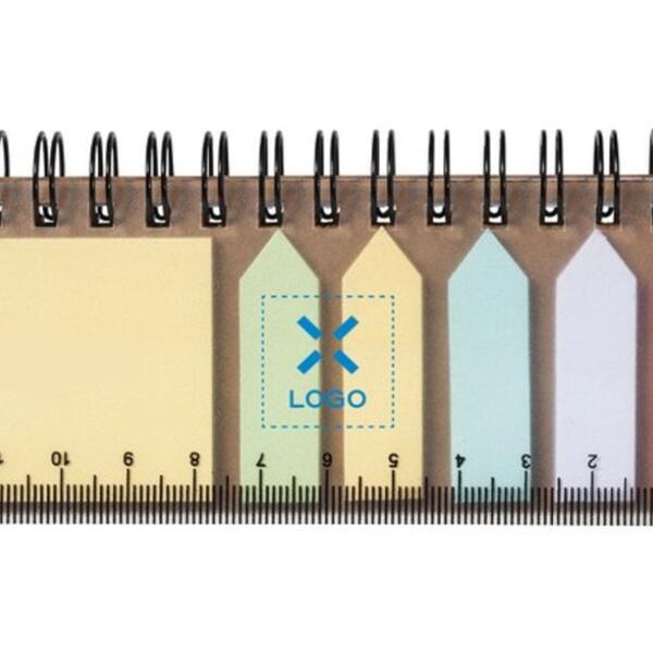 Carnet a spirale avec notes autocollantes Vignette