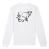  Sweat-shirt unisexe a col rond BIO Vignette