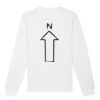  Sweat-shirt unisexe a col rond BIO Vignette