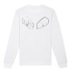  Sweat-shirt unisexe a col rond BIO Vignette
