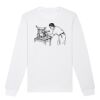  Sweat-shirt unisexe a col rond BIO Vignette