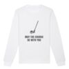  Sweat-shirt unisexe a col rond BIO Vignette