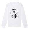  Sweat-shirt unisexe a col rond BIO Vignette