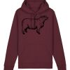 Sweatshirt a capuche unisexe BIO Vignette