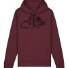 Sweatshirt a capuche unisexe BIO Vignette