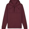 Sweatshirt a capuche unisexe BIO Vignette