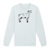 Sweat-shirt unisexe a col rond premium BIO Vignette