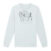 Sweat-shirt unisexe a col rond premium BIO Vignette
