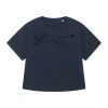T-shirt à manches retroussées pour femme BIO Vignette