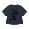 T-shirt à manches retroussées pour femme BIO Vignette